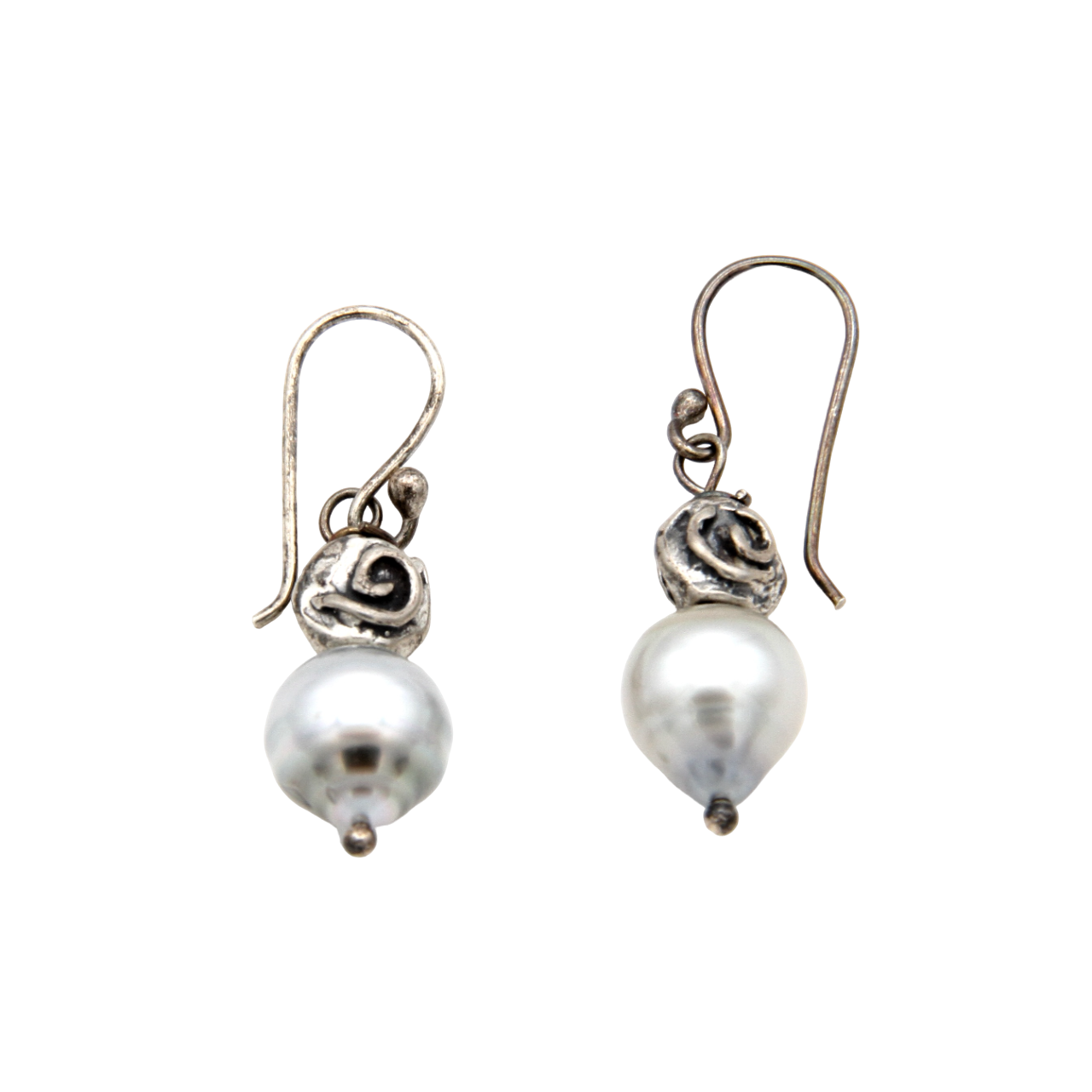 Tahitian Pearl Dangle Earrings-Jewelry-Pam Springall-Sorrel Sky Gallery