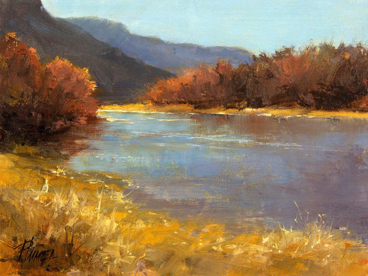 Morning On the Rio Grande-Painting-Peggy Immel-Sorrel Sky Gallery