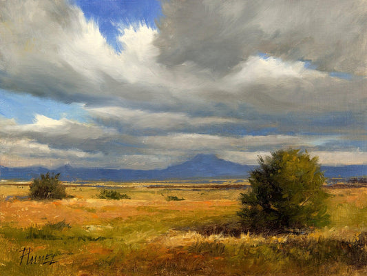 Pedernal Cloud Show-Painting-Peggy Immel-Sorrel Sky Gallery