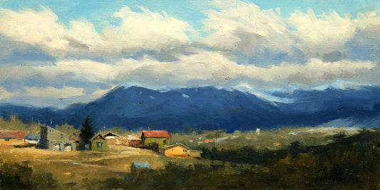 Windy Day, Truchas-Painting-Peggy Immel-Sorrel Sky Gallery
