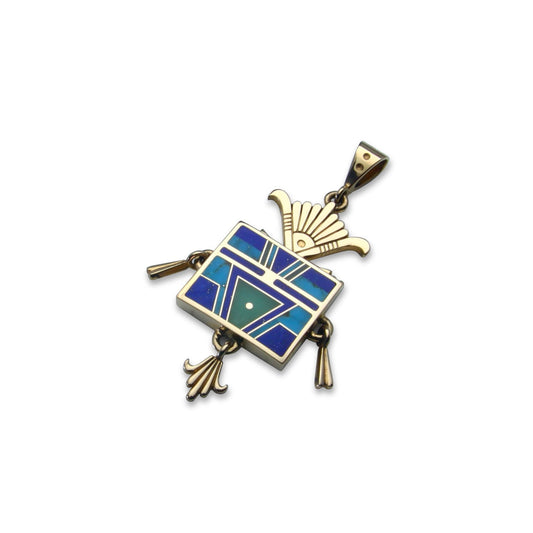 14k Gold Sunburst Yei Pendant-Jewelry-Ray Tracey-Sorrel Sky Gallery