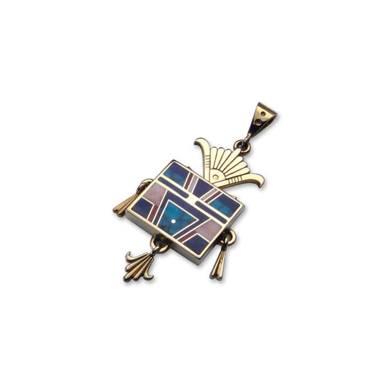 14k Gold Sunburst Yei Pendant-Jewelry-Ray Tracey-Sorrel Sky Gallery