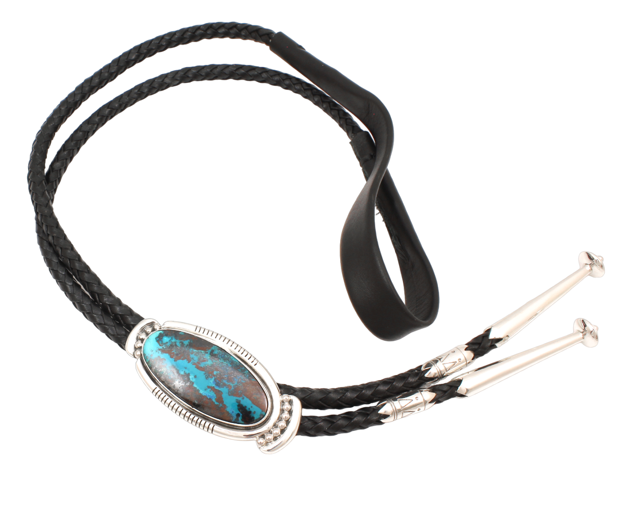 Chrysocolla Bolo Tie-Jewelry-Ray Tracey-Sorrel Sky Gallery