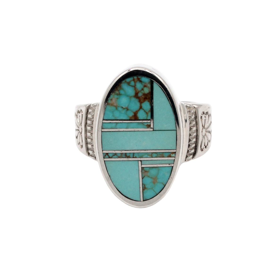 Flower Oval Ring-Jewelry-Ray Tracey-Sorrel Sky Gallery