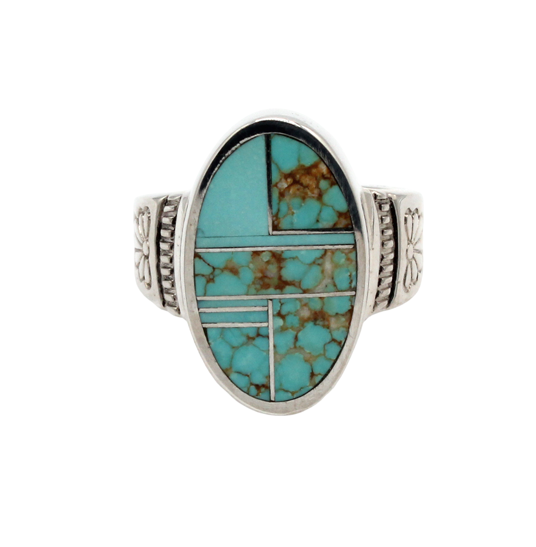 Flower Oval Ring-Jewelry-Ray Tracey-Sorrel Sky Gallery