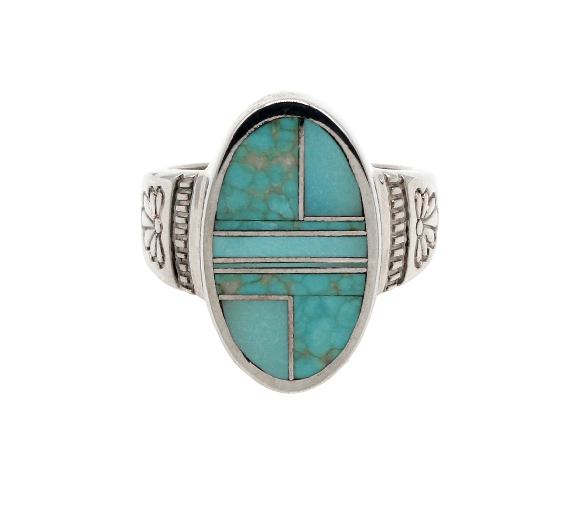 Flower Oval Ring-Jewelry-Ray Tracey-Sorrel Sky Gallery
