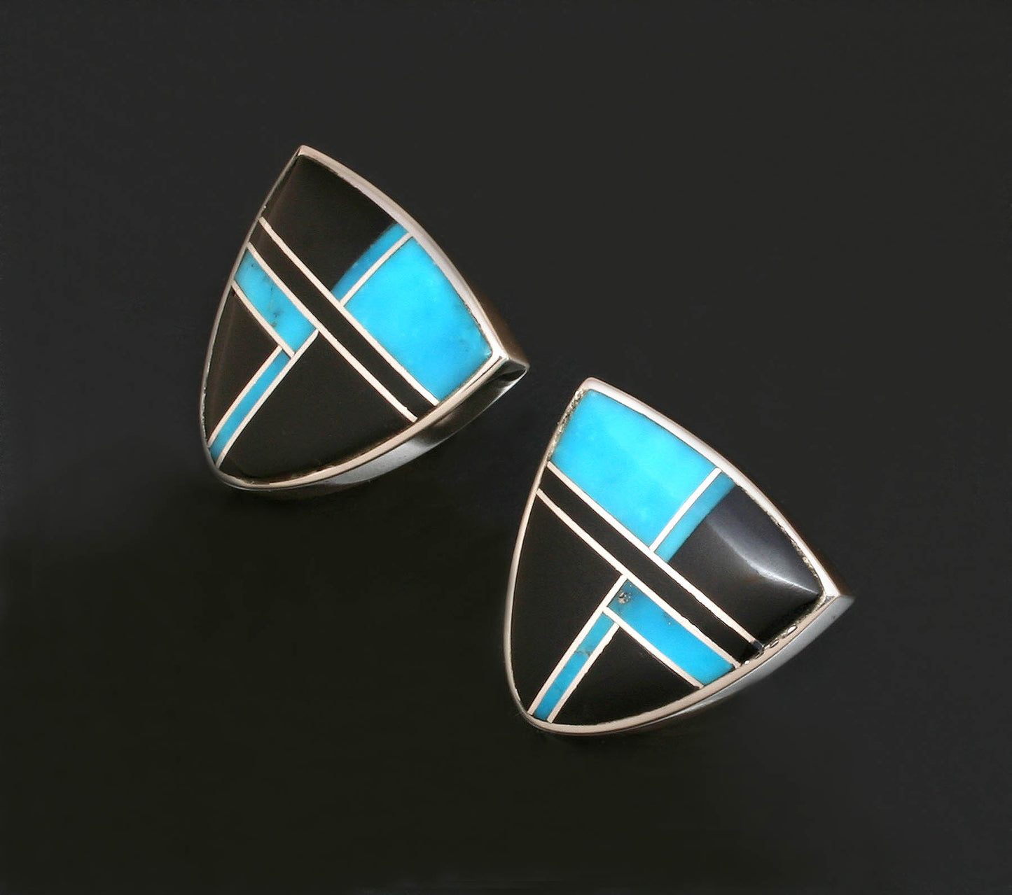 Inlaid Stud Earrings-Jewelry-Ray Tracey-Sorrel Sky Gallery