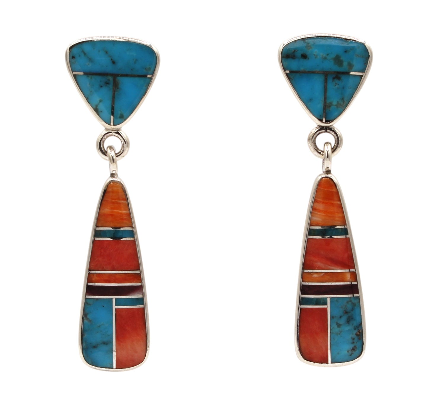 Inlay Drop Earrings-Jewelry-Ray Tracey-Sorrel Sky Gallery