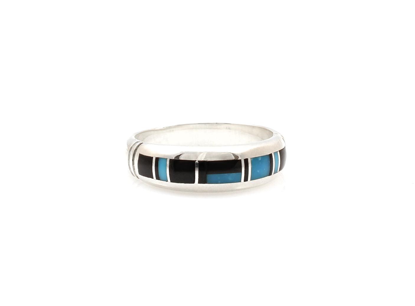 Inlay Narrow Band Ring-Jewelry-Ray Tracey-Sorrel Sky Gallery
