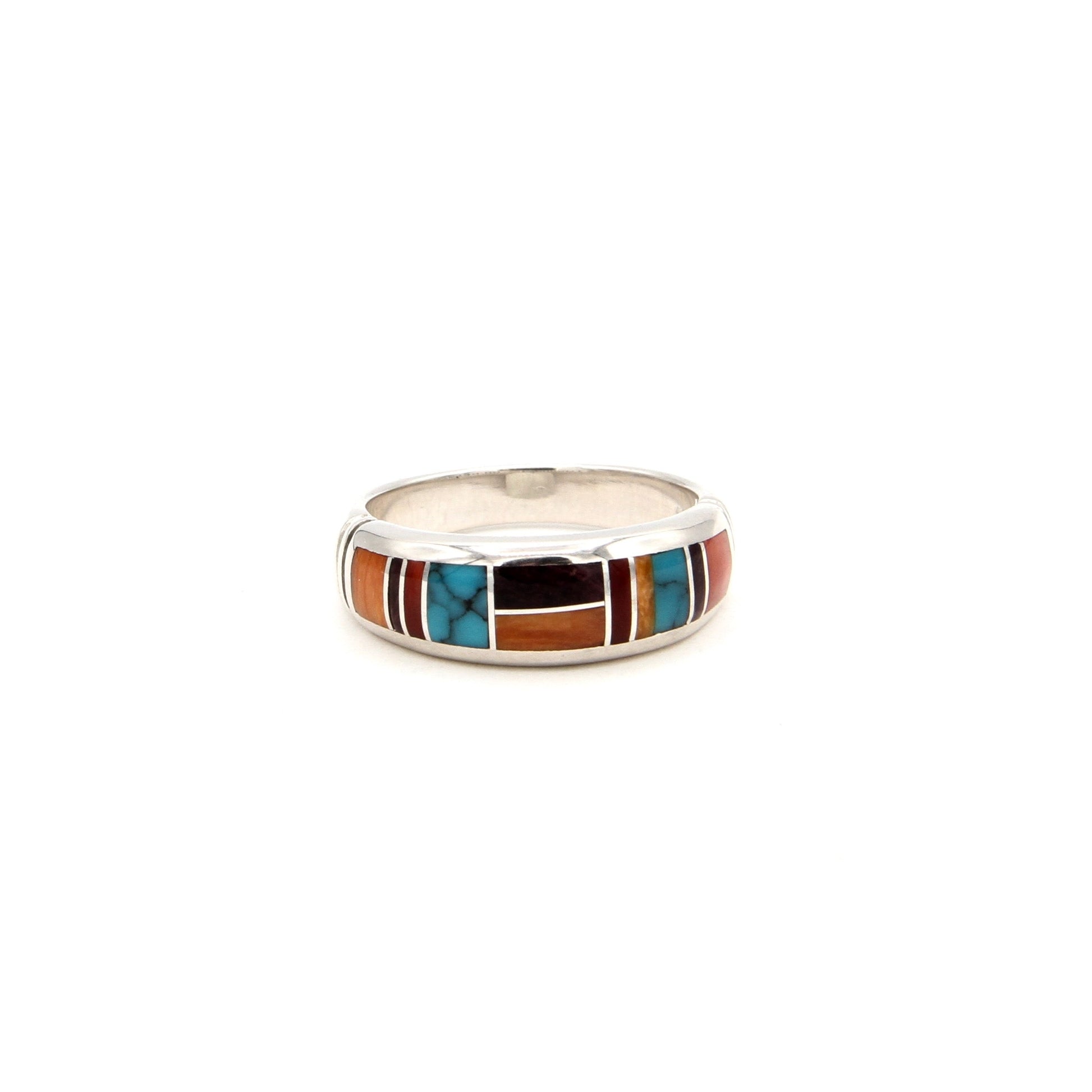 Inlay Narrow Band Ring-Jewelry-Ray Tracey-Sorrel Sky Gallery