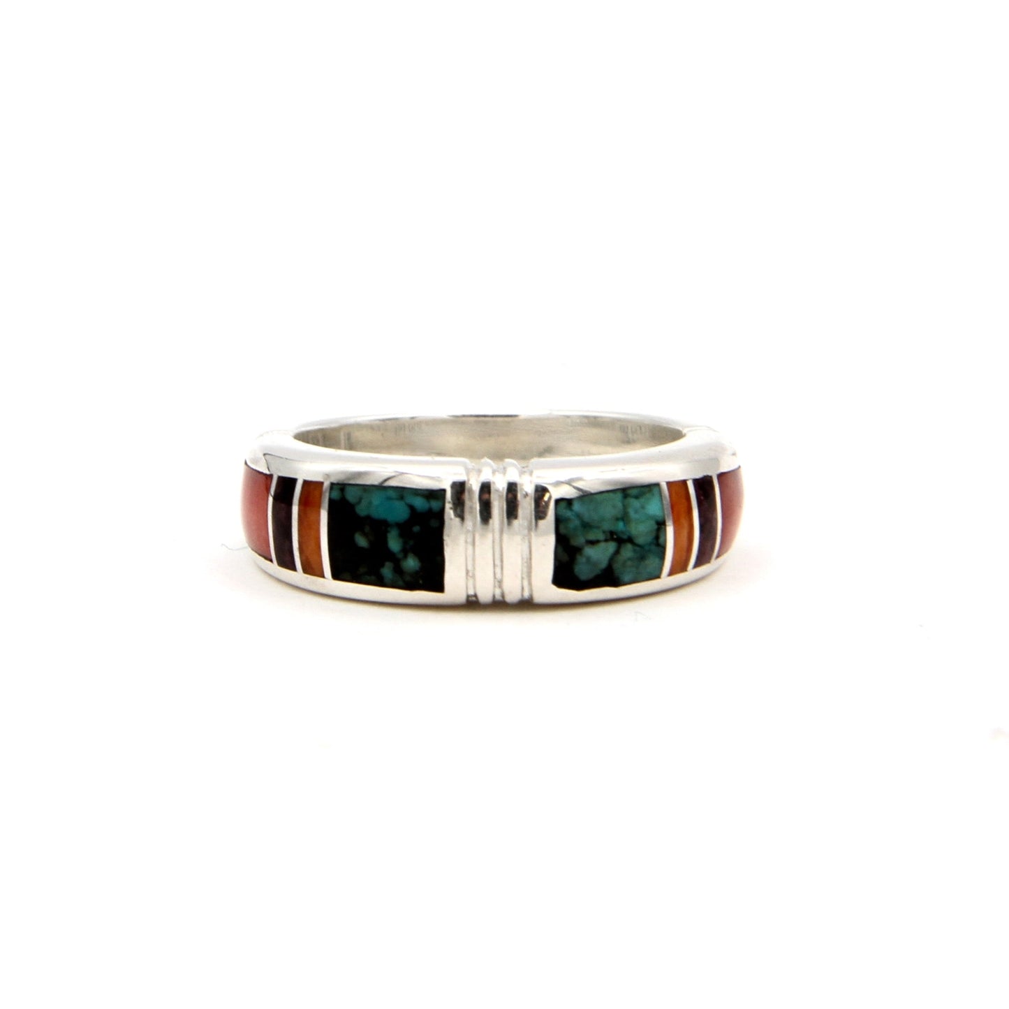 Inlay Narrow Band Ring-Jewelry-Ray Tracey-Sorrel Sky Gallery