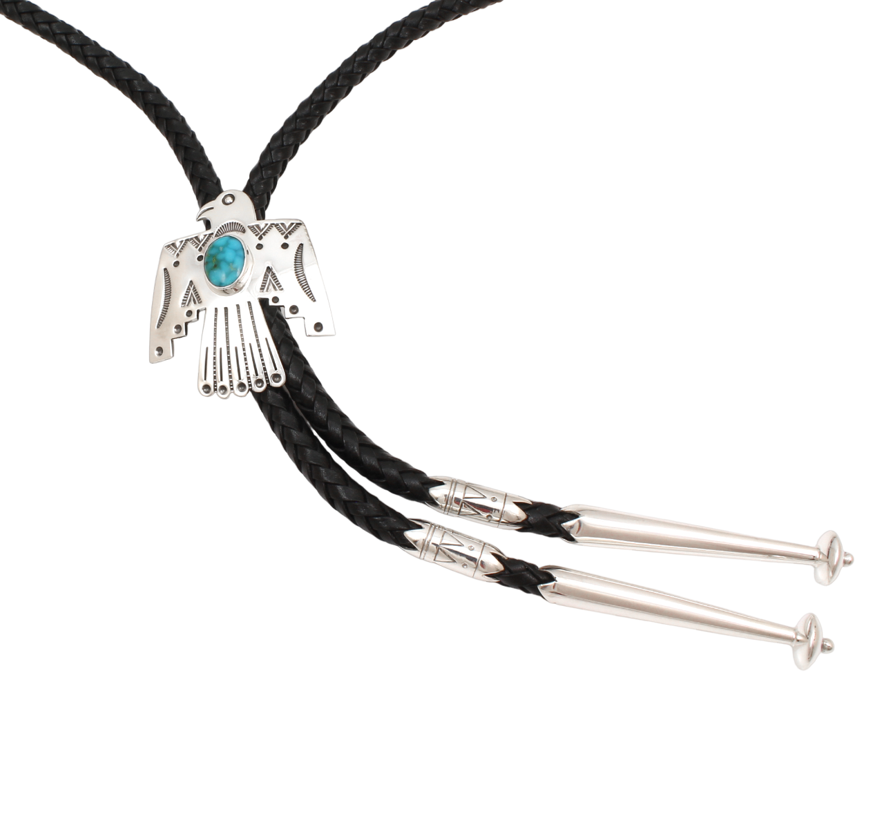 Kingman Thunderbird Bolo Tie-Jewelry-Ray Tracey-Sorrel Sky Gallery