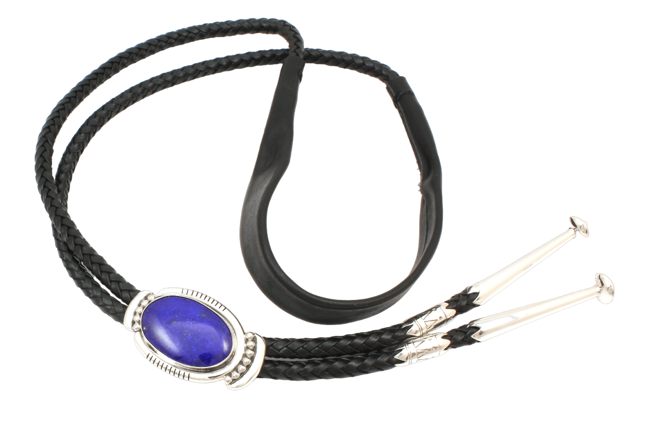 Lapis Bolo Tie-Jewelry-Ray Tracey-Sorrel Sky Gallery