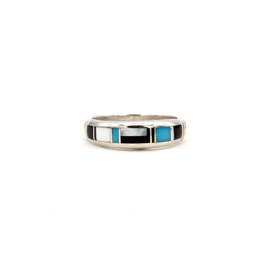 Narrow Inlay Band Ring-Jewelry-Ray Tracey-Sorrel Sky Gallery
