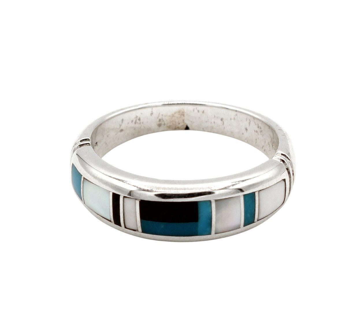 Narrow Inlay Band Ring-Jewelry-Ray Tracey-Sorrel Sky Gallery