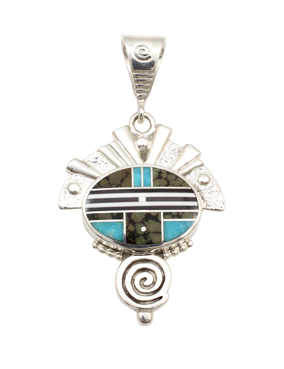 Small Oval Headdress Pendant-Jewelry-Ray Tracey-Sorrel Sky Gallery