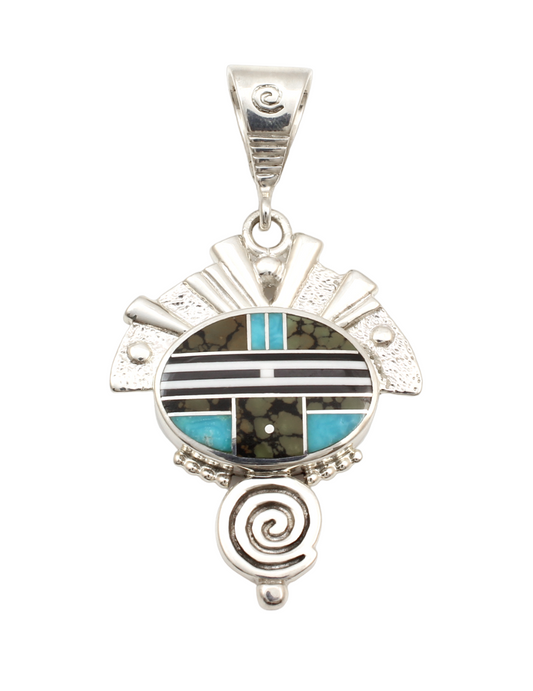 Small Oval Headdress Pendant-Jewelry-Ray Tracey-Sorrel Sky Gallery