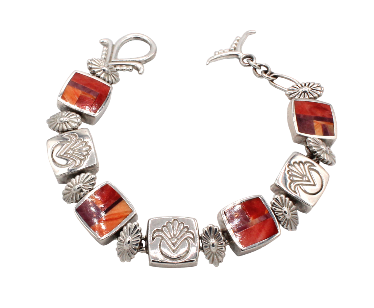 Square Sunburst Link Bracelet-Jewelry-Ray Tracey-Sorrel Sky Gallery