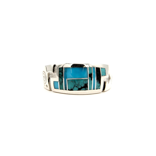 Turquoise Inlay Ring-Jewelry-Ray Tracey-Sorrel Sky Gallery