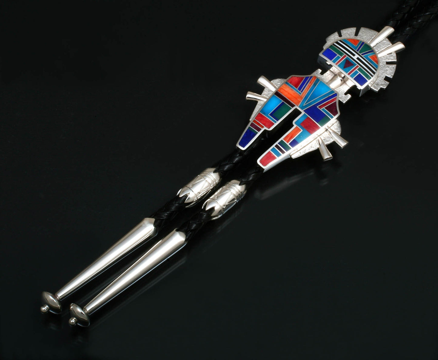Ye Inlaid Bolo Tie-Jewelry-Ray Tracey-Sorrel Sky Gallery
