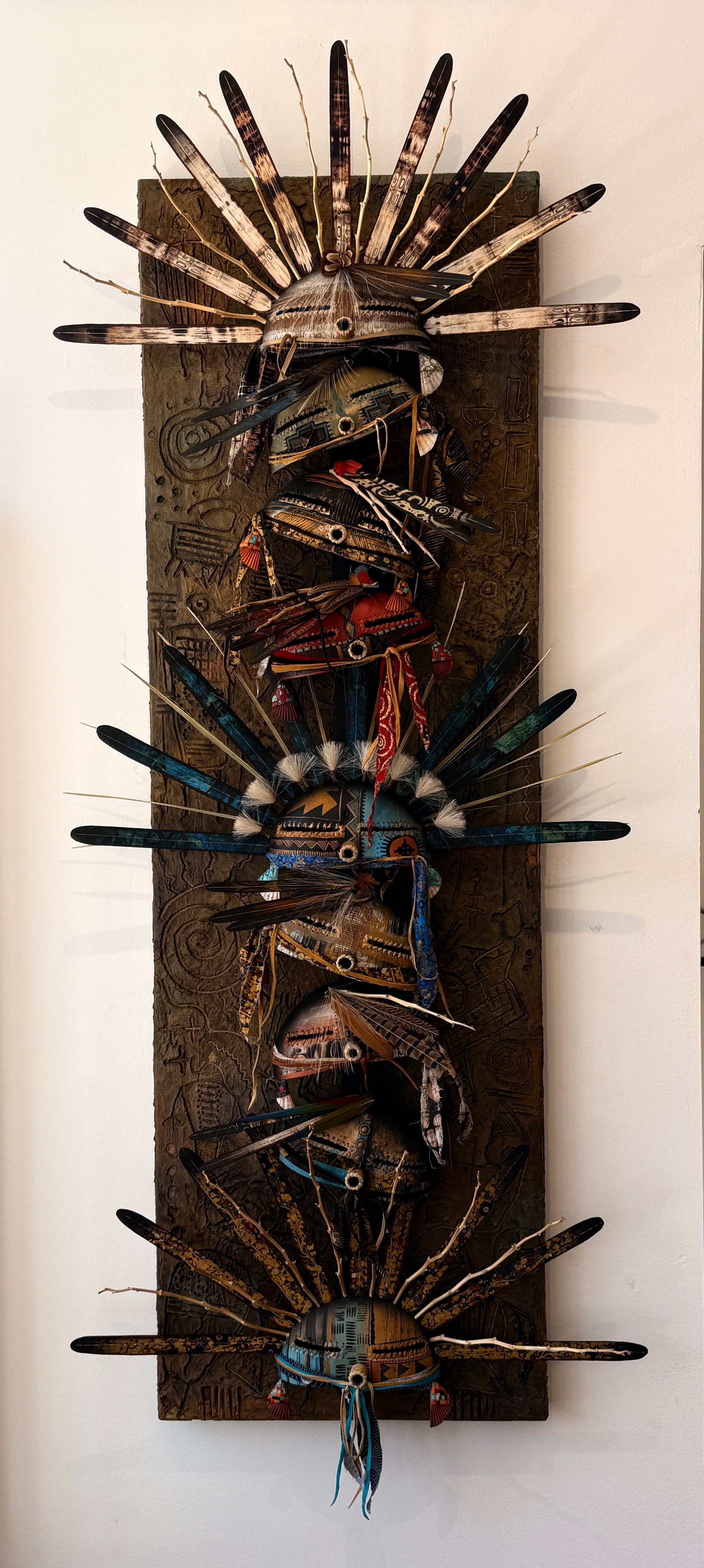 1/2 Kachina Panel-Sculpture-Robert Rivera-Sorrel Sky Gallery