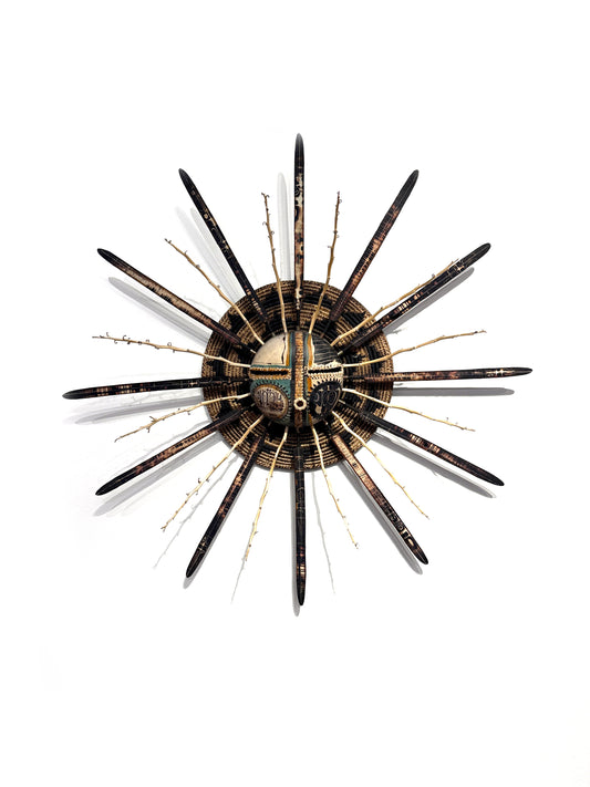Basket Sun Mask-Sculpture-Robert Rivera-Sorrel Sky Gallery