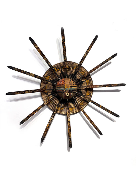Basket Sun Mask-Sculpture-Robert Rivera-Sorrel Sky Gallery