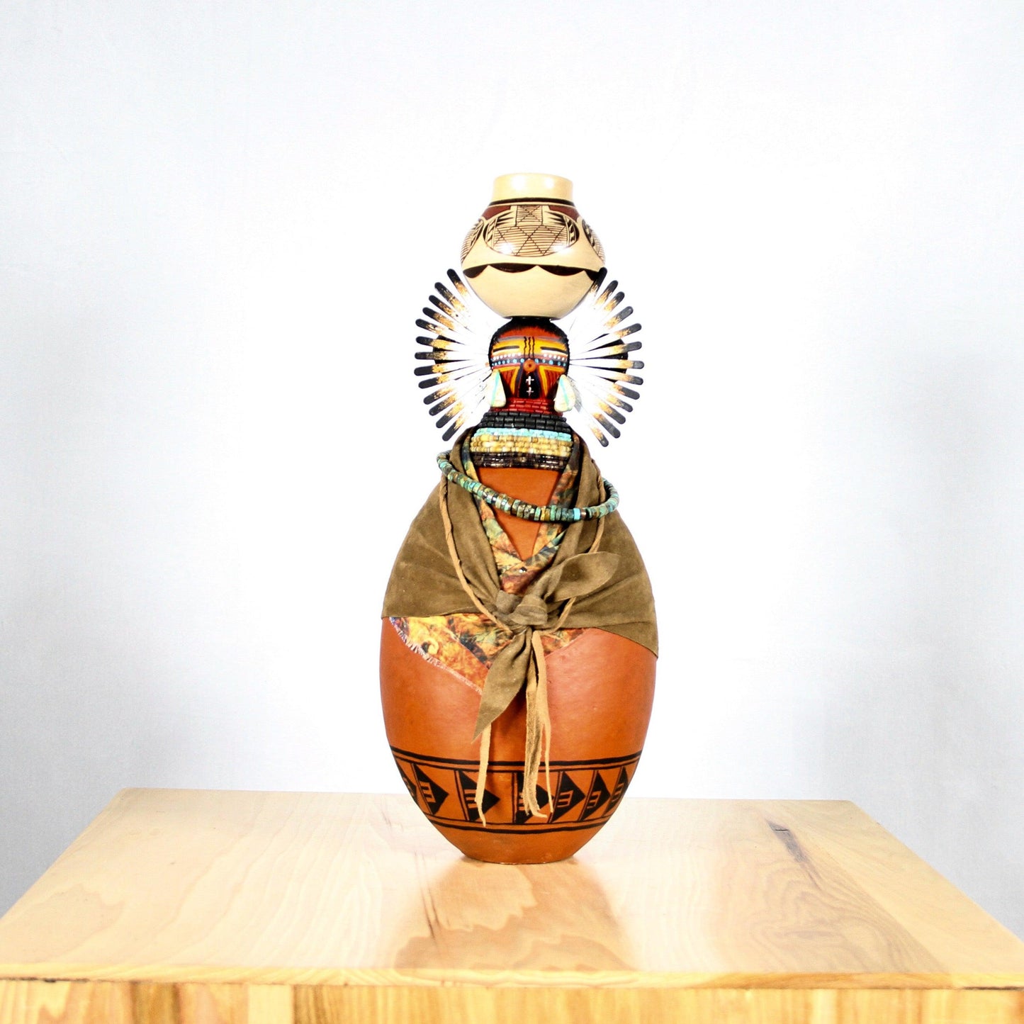 Hopi Pot Lady-Sculpture-Robert Rivera-Sorrel Sky Gallery