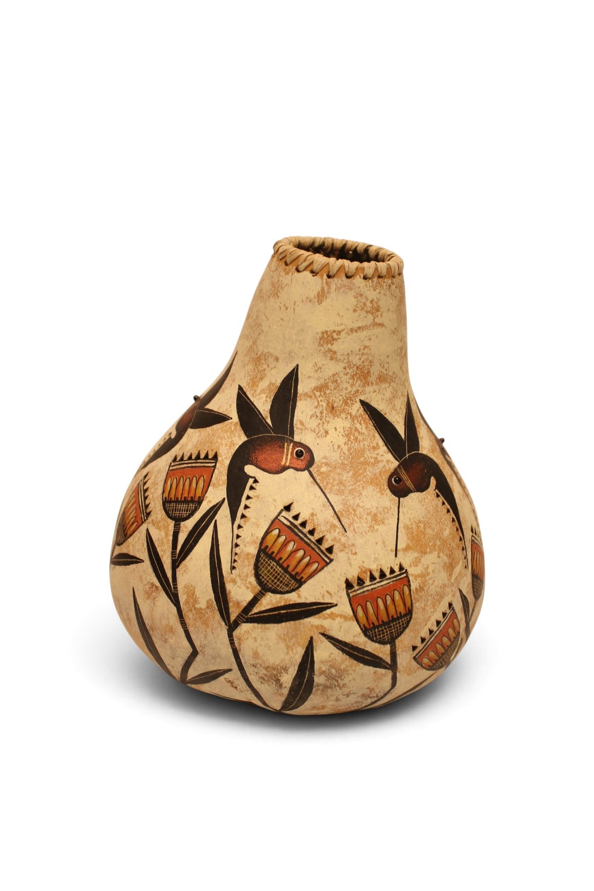 Hummingbird Gourd Bowl