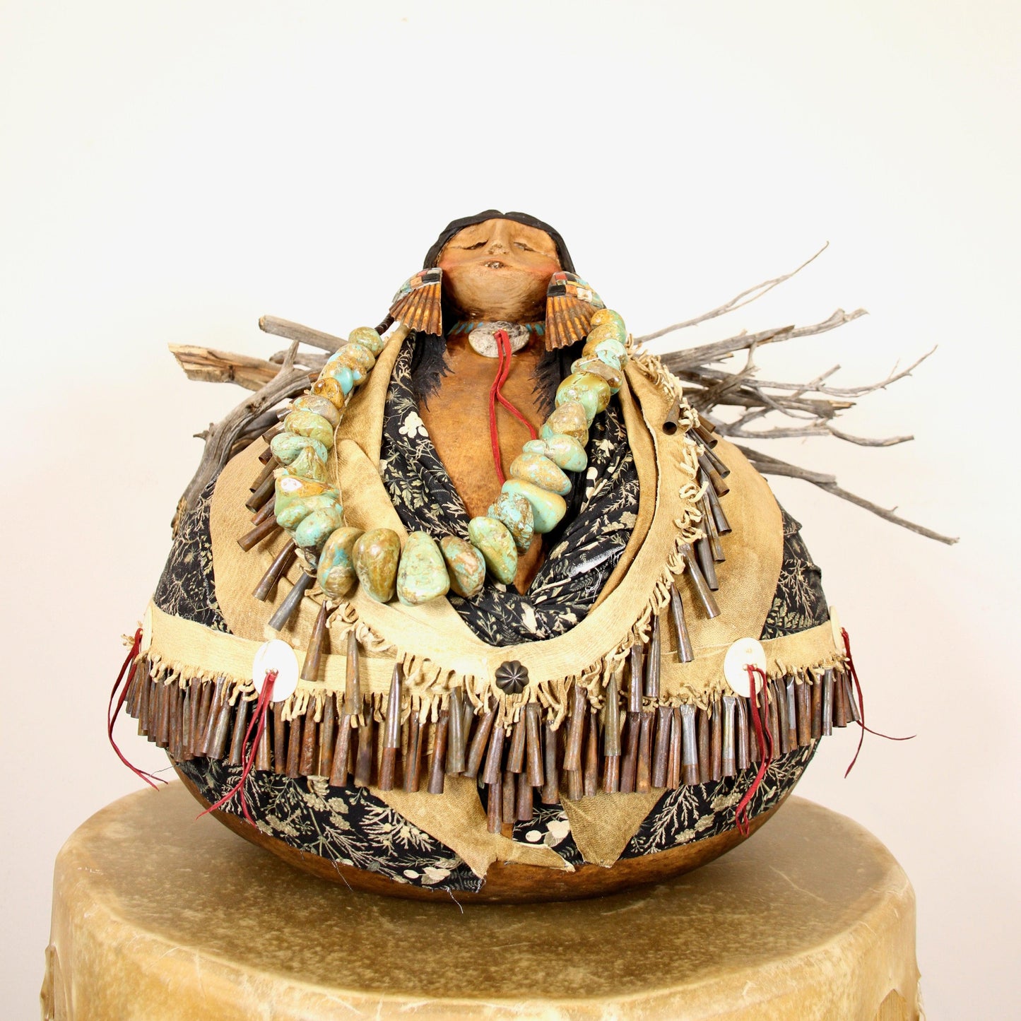 Large Squat Stick Lady-Sculpture-Robert Rivera-Sorrel Sky Gallery