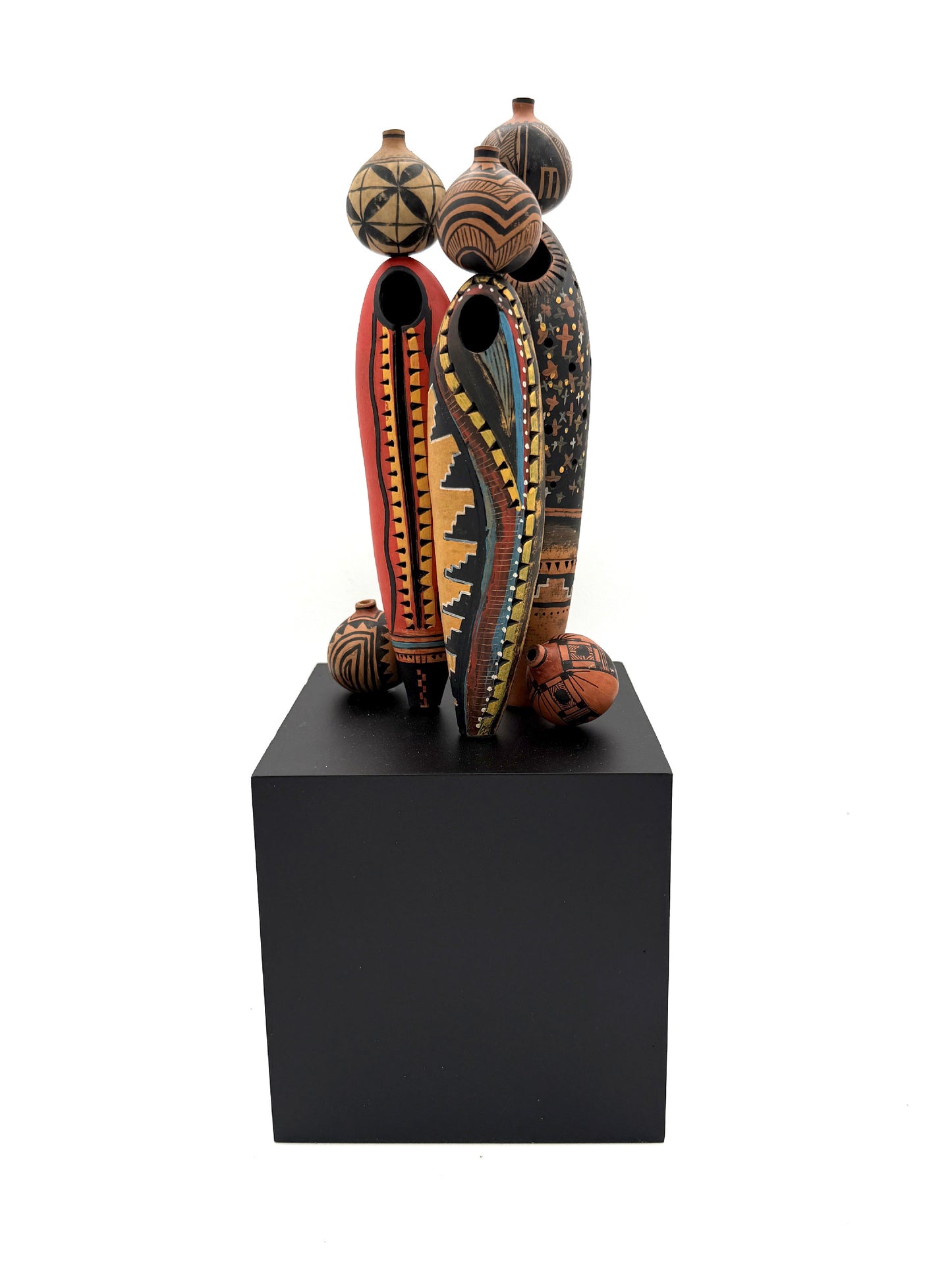 Pot Ladies Wall Piece-Sculpture-Robert Rivera-Sorrel Sky Gallery