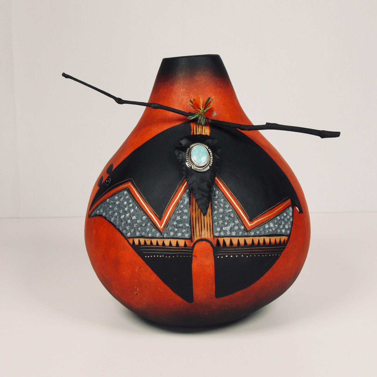 Red Fetish Bear Bowl-Sculpture-Robert Rivera-Sorrel Sky Gallery