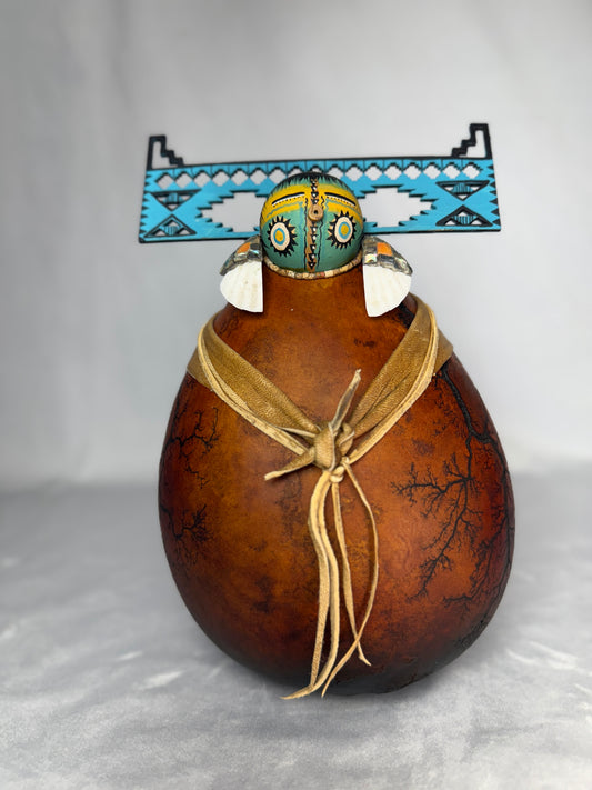 Turquoise Tablita Lady-Sculpture-Robert Rivera-Sorrel Sky Gallery