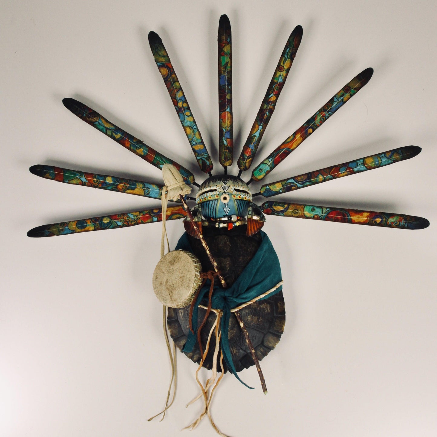 Turtle Shell Warrior-Sculpture-Robert Rivera-Sorrel Sky Gallery