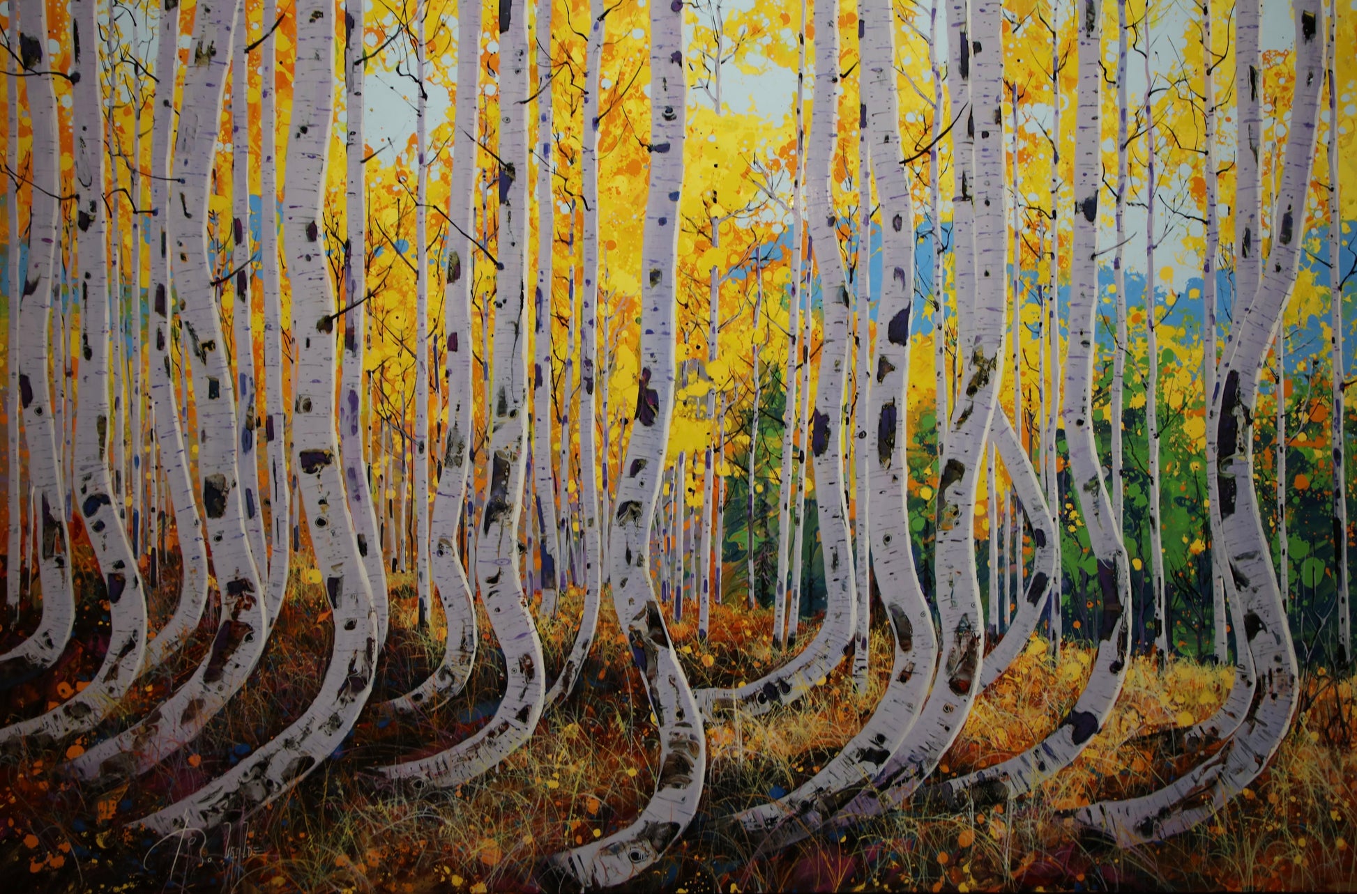 Autumn Dance-Painting-Roberto Ugalde-Sorrel Sky Gallery