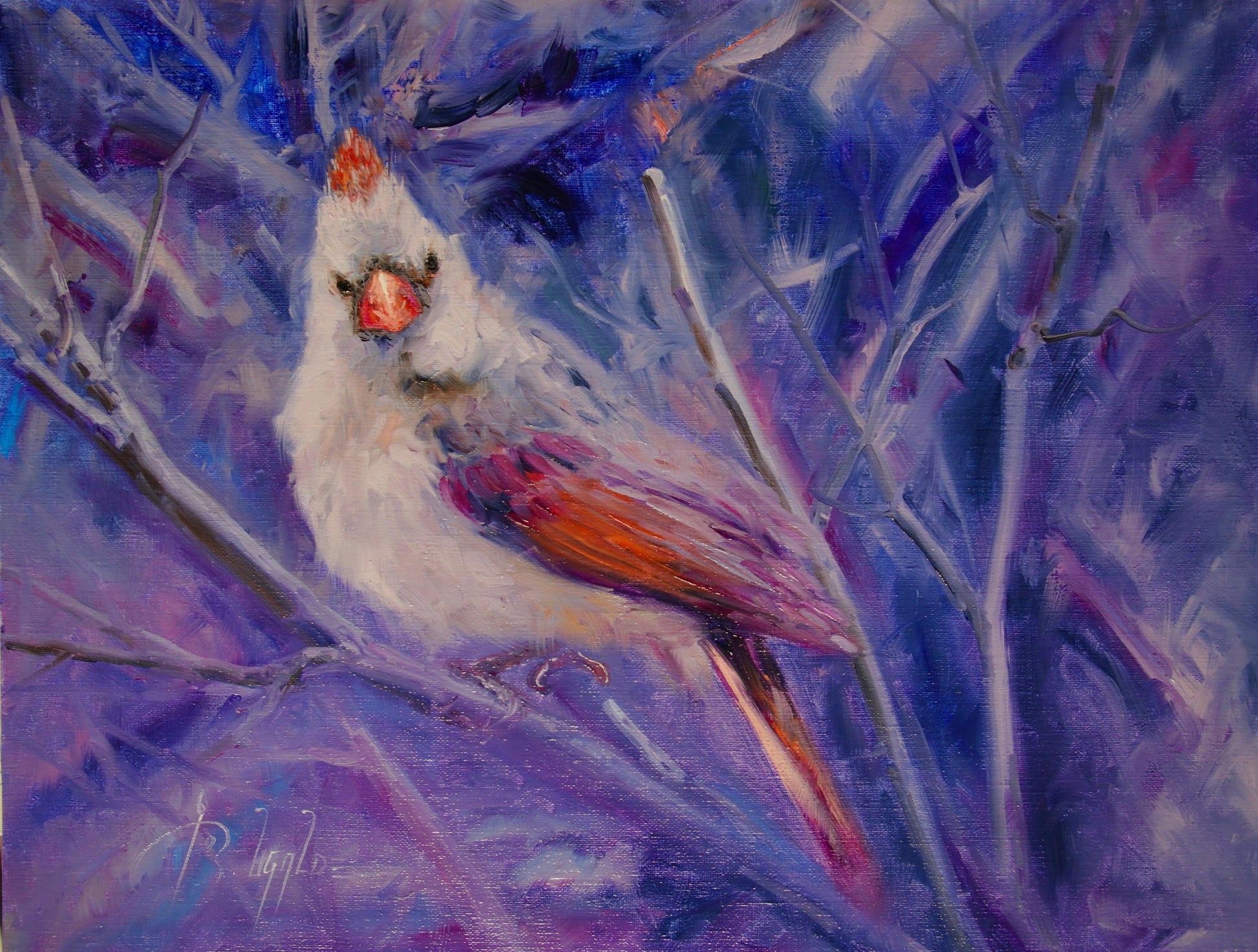 Cardinal Beauty-Painting-Roberto Ugalde-Sorrel Sky Gallery