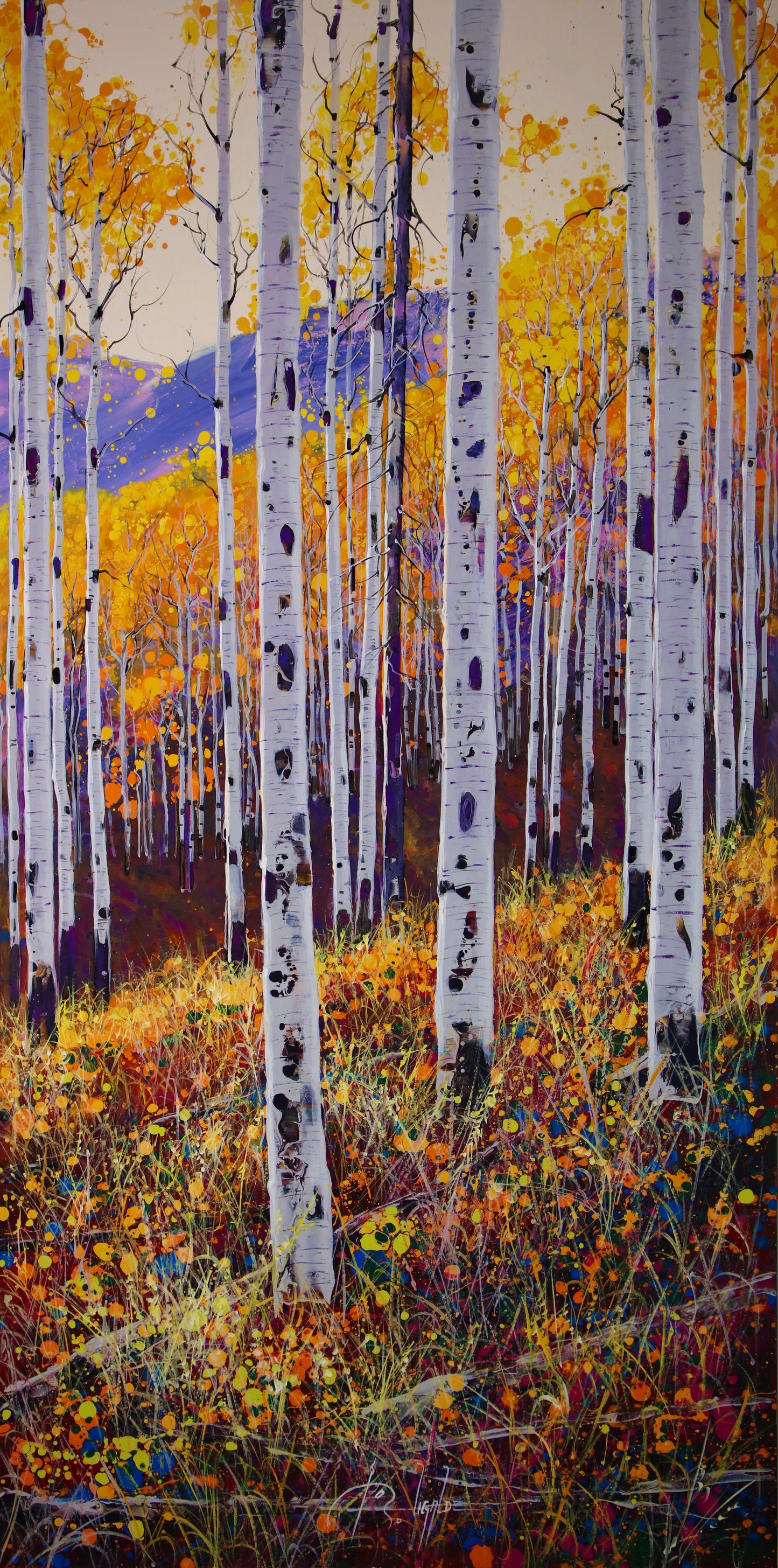 Impression Sunset II-Painting-Roberto Ugalde-Sorrel Sky Gallery