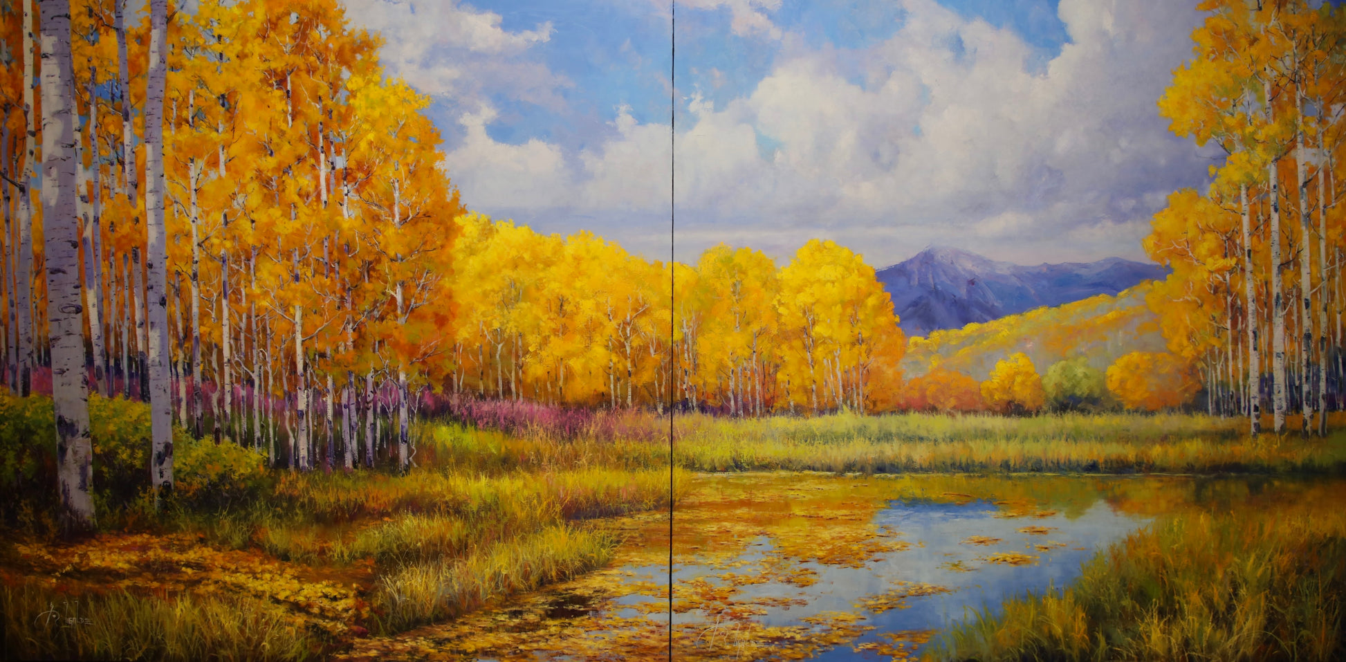 Mountain Pond-Painting-Roberto Ugalde-Sorrel Sky Gallery