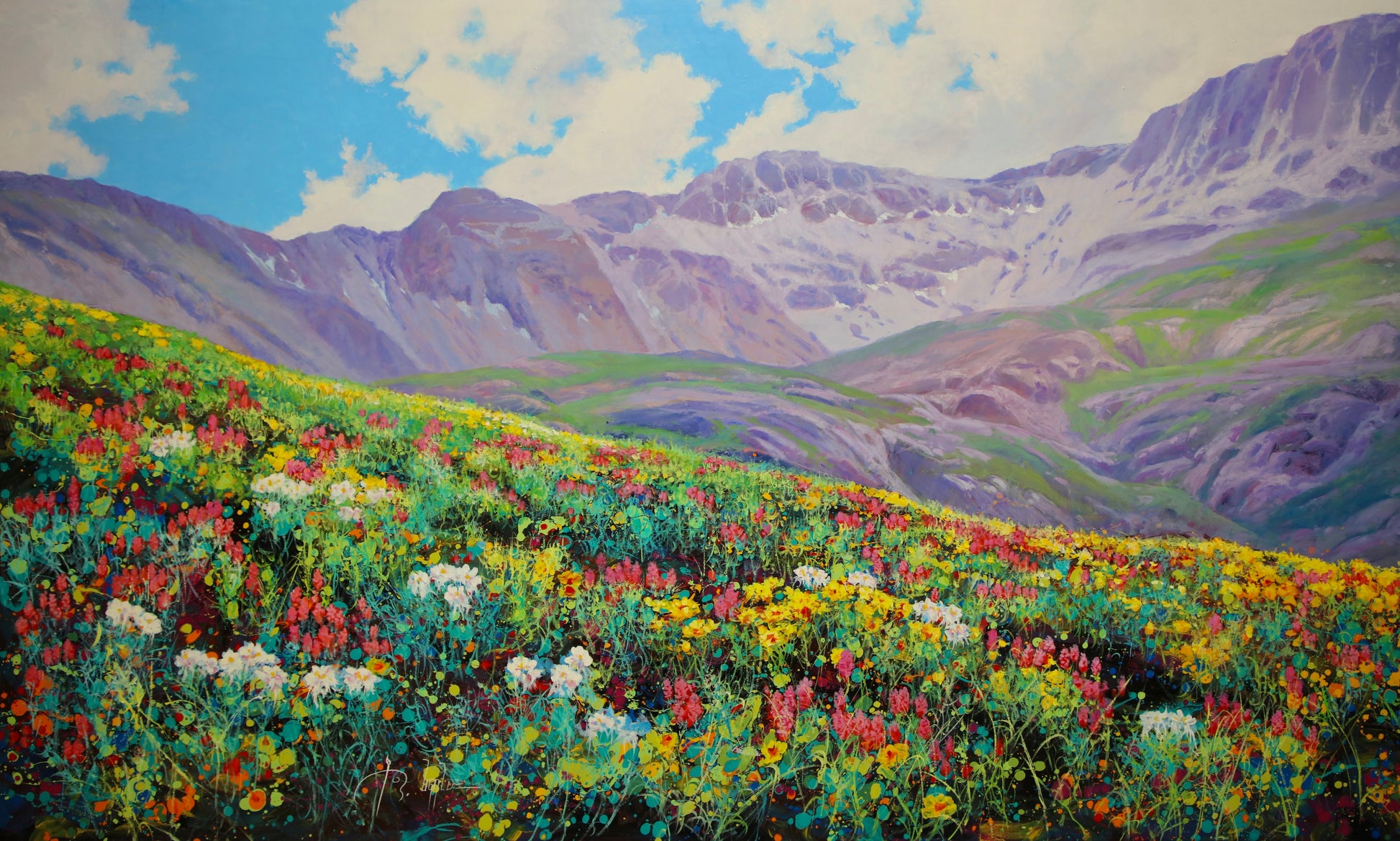 Summer Hill Wildflowers-Painting-Roberto Ugalde-Sorrel Sky Gallery