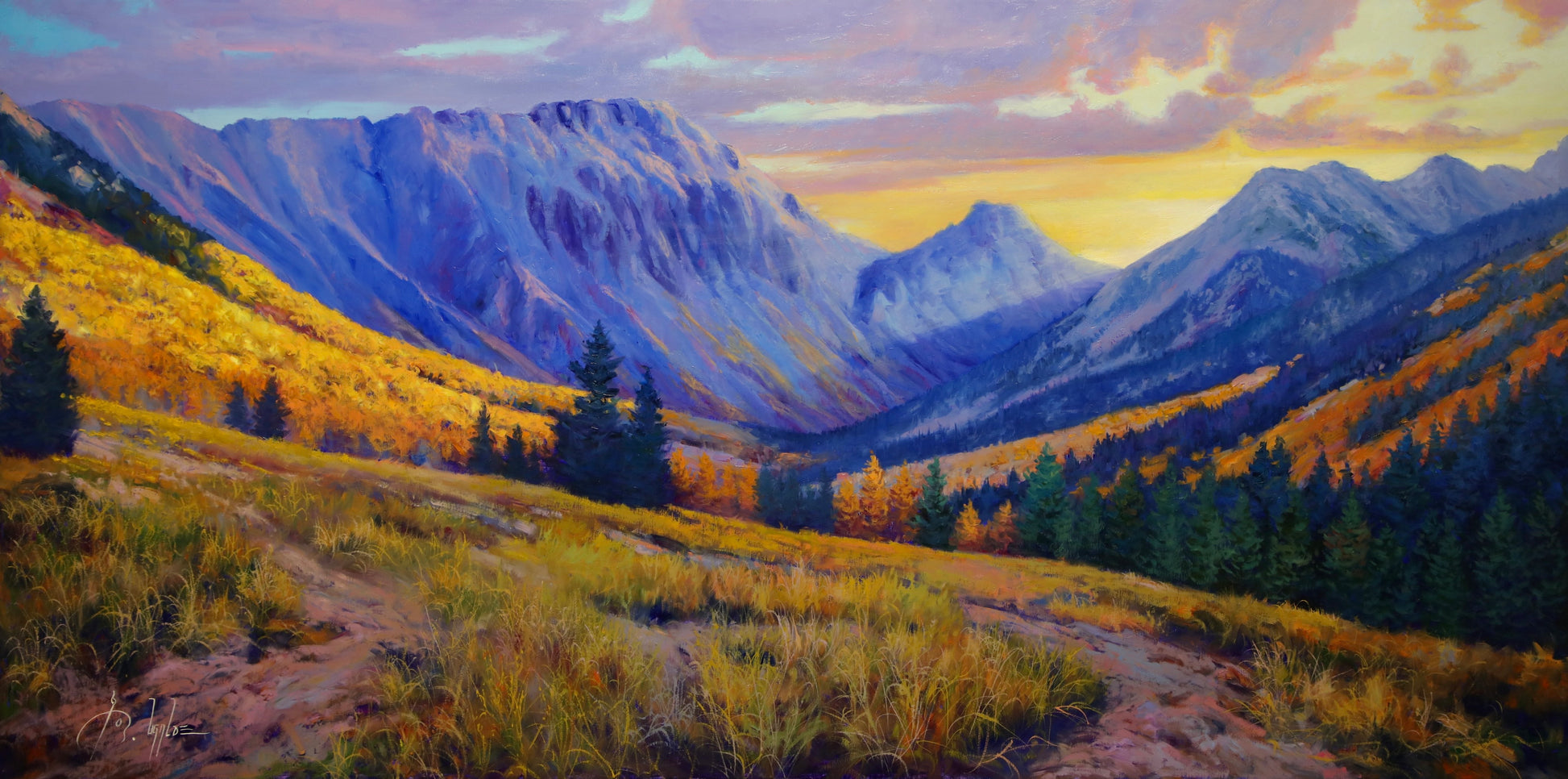 Sunrise Over Ophir Pass-Painting-Roberto Ugalde-Sorrel Sky Gallery