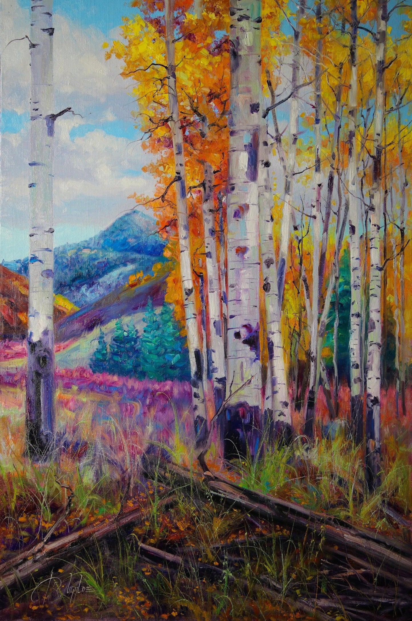Telluride Fall Splendor-Painting-Roberto Ugalde-Sorrel Sky Gallery