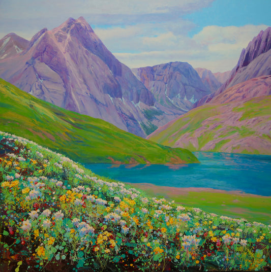 Blue Lake-Painting-Roberto Ugalde-Sorrel Sky Gallery