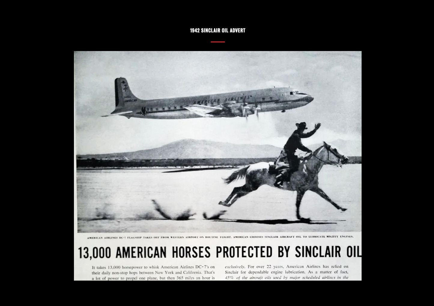 SINCLAIR OIL II (B&W)