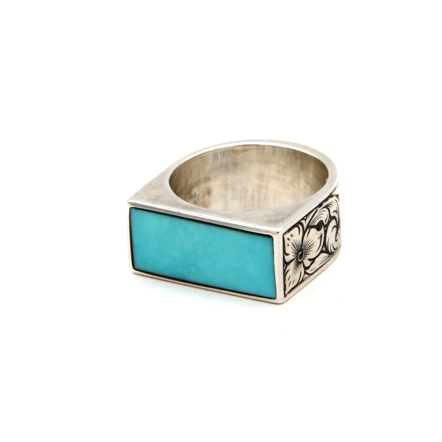 Sleeping Beauty Engraved Ring-Jewelry-Shane Hendren-Sorrel Sky Gallery