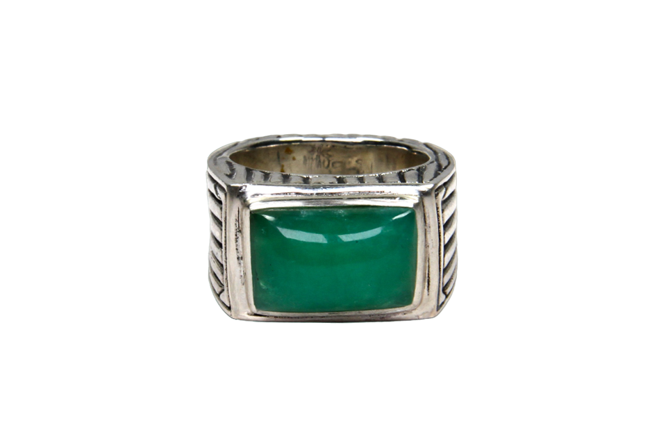 Chrysoprase Ring-Jewelry-Shreve Saville-Sorrel Sky Gallery