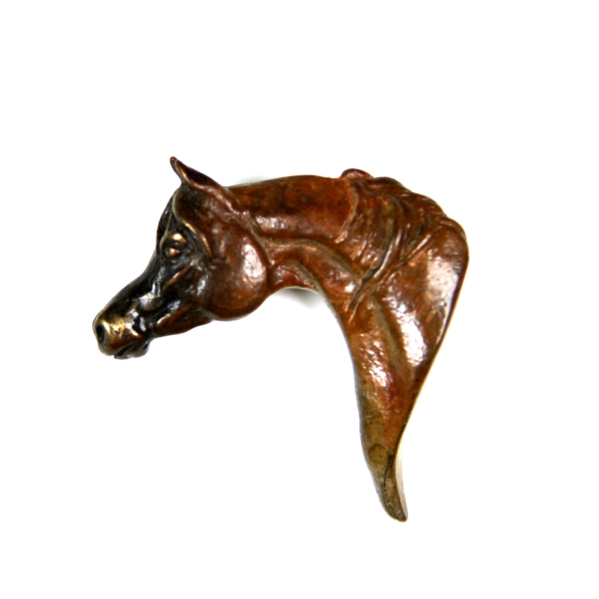 Light Brown Mare Bust Pin-Jewelry-Star Liana York-Sorrel Sky Gallery