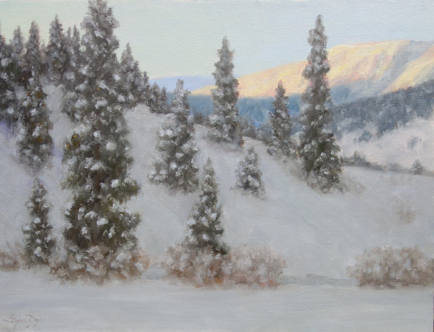 Morning in January-Painting-Stephen Day-Sorrel Sky Gallery