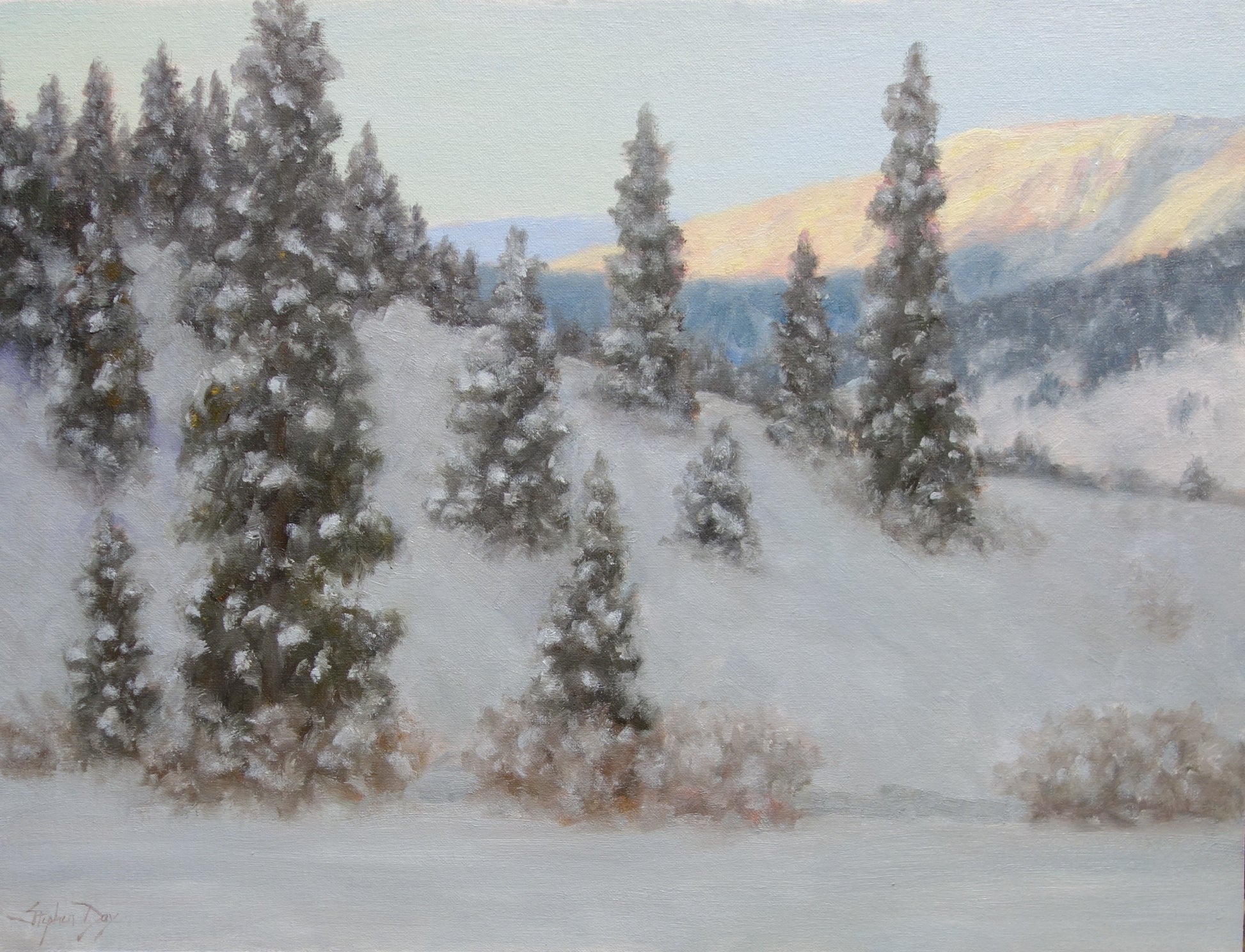 Morning in January-Painting-Stephen Day-Sorrel Sky Gallery