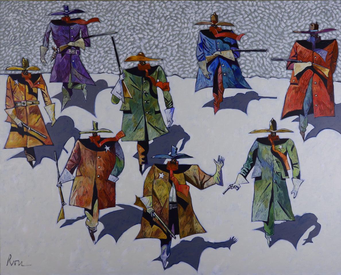 Ballet for Billy the Kid - Arrest at Stinking Springs-Painting-Thom Ross-Sorrel Sky Gallery