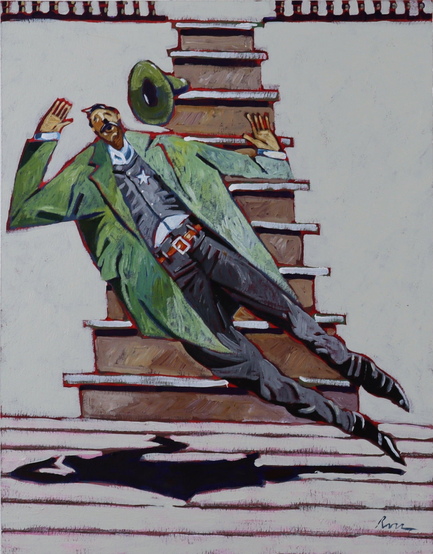 Ballet for Billy the Kid - Death of JW Bell-Painting-Thom Ross-Sorrel Sky Gallery